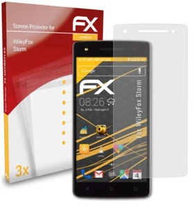 atFoliX 3x Screen Protection Film for WileyFox Storm matt&shockproof - Picture 1 of 9