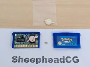 Pokémon Saphir GBA Cart Only PAL Original & Getestet - Neue Batterie installiert Sehr guter Zustand! - Bild 1 von 14