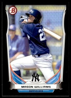 2014 Bowman Draft Mason Williams  Asia Exclusive Black Border TP-64 Yankees - Image 1 of 2