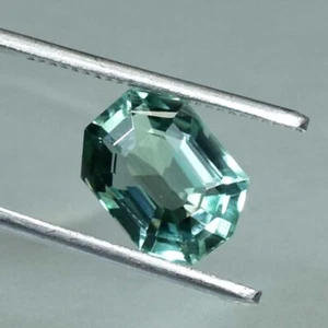 6.15 Ct Ultra Lustrous! Natural Platinum Green Tourmaline Mozambique Certified - Picture 1 of 4