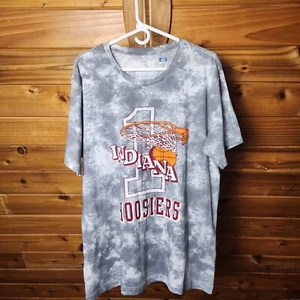 Indiana Hoosiers grau-weiß Batikhemd XL - Bild 1 von 11