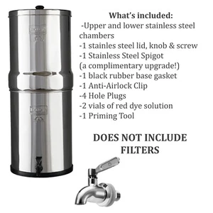 Imperial Berkey Unit/Housing ONLY- Open Box (Filters NOT included PLEASE READ) - Afbeelding 1 van 1