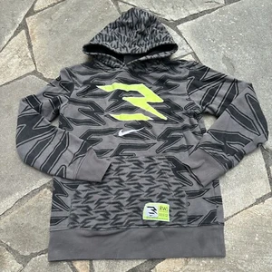 Nike Boys Hoodie 10 12 Gray Russell Wilson NFL Neon Logo School Sweatshirt - Picture 1 of 10
