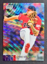 2020 Stadium Club Chrome #27 Mike Clevinger Wave Refractor Parallel - Indians
