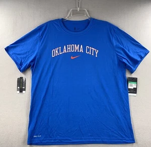 Oklahoma City Thunder Nike Wordmark Performance Legend T-Shirt Dri-FIT OKC NBA - Picture 1 of 10