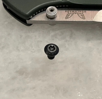 Hecho en EE. UU. Tornillo pivotante para cuchillo de mango de aluminio Osborne 940 943 hecho en banco Foto 1 de 4