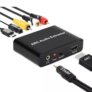 192KHz ARC Audio Adapter Digital To Analog Audio Converter For TV Monitor - Picture 1 of 12