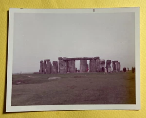 Found Photo Photograph Snapshot Vintage Artistic Stonehenge 1960’s - Picture 1 of 12