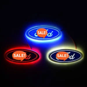 Pegatina emblema puerta trasera maletero coche luz LED de 5,7 pulgadas para Ford Focus Mondeo - Imagen 1 de 8