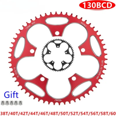 130BCD Super Light 38T-60T Narrow Width Chainring for MTB Road Bike Crank Set - Image 1 of 4