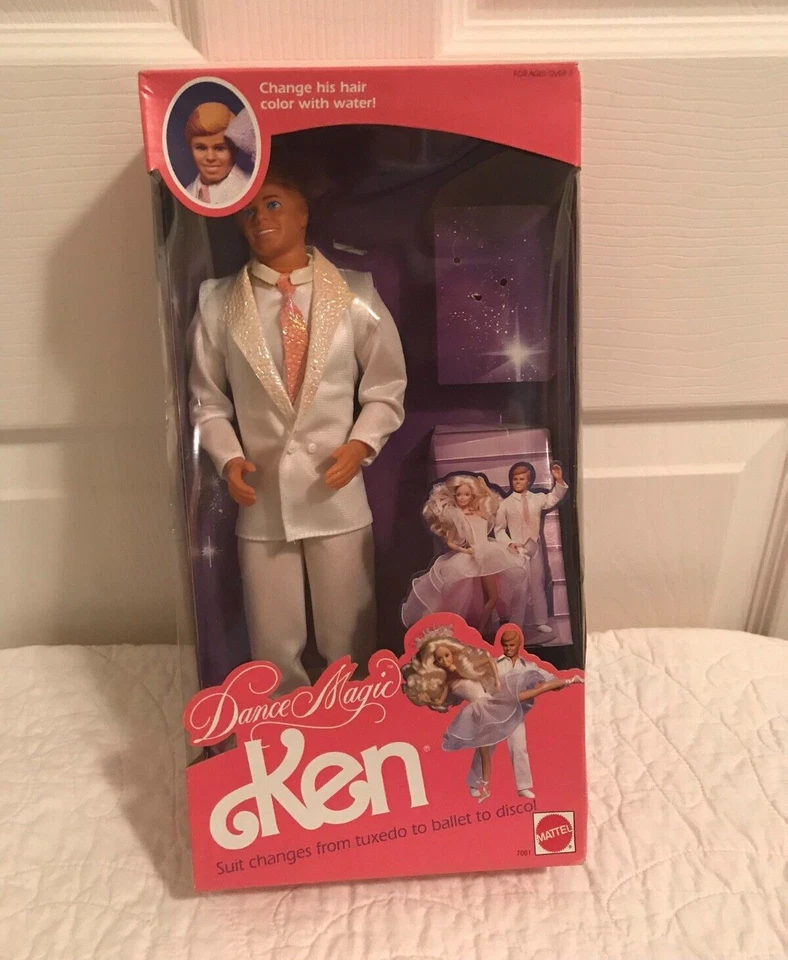 Barbie 1989 Mattel # 7081 Dance Magic Ken Doll Disco Ballet Toy Vintage
