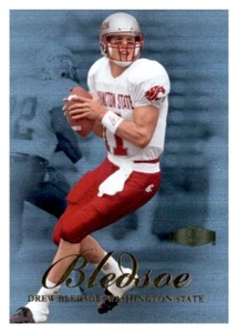 2013 Fleer Silver Foil Drew Bledsoe Refractor Parallel PWE Patriots #9 - Picture 1 of 2
