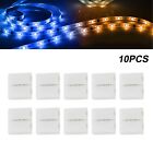 10 PCS 4pin 10mm LED Strip Solderless Connector For 5050/3528 RGB Strip Durable