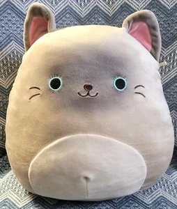 Squishmallows Felton The Siamese Cat 12” Plush Kellytoy Stuffed Animal - Picture 1 of 3
