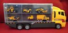 1/64 Scale Cargo Truck Alloy Car Transporter Lorry Construction Vehicles Mini...