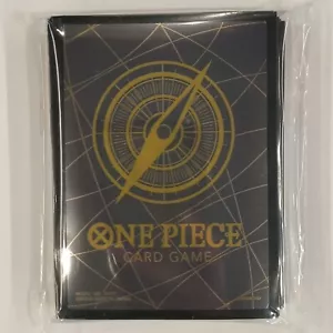 One Piece Card Game Limited Card Sleeve - Standard Black Gold - Picture 1 of 2