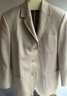 Blazer Emporio Armani 3 Botones 100% Lana Virgen Talla 40 US10 Tostado Foto 1 de 4