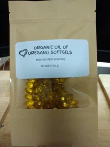 ORGANIC OIL OF OREGANO SOFTGELS~4000 MG PER 2 SOFTGELS~30 softgels - Picture 1 of 1
