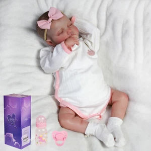 Real Life entzückende Reborn Baby Puppen Vinyl Silikon lebensecht Newborn Mädchen Puppe - Bild 1 von 9