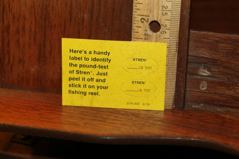 Винтажная наклейка стикер Stren рыболовная леска 1979 - Изображение 1 из 2