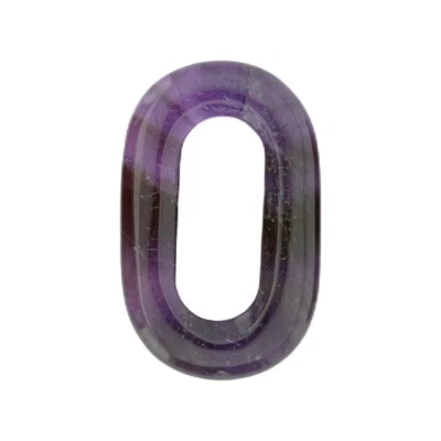 Colgante de piedras preciosas ovaladas huecas para hacer joyas hágalo usted mismo collar pendiente forma de O  Foto 1 de 4