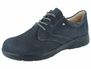 FINN COMFORT Torrance Herren Halbschuhe Schnürschuhe blau night Nubukleder
