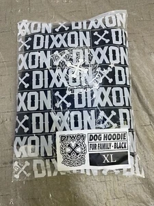 Dixxon Flannel Company Dog Hoodie Sweater Fur Family Black & Gray Size XL - Picture 1 of 2