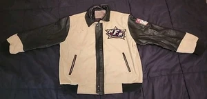 NFR 1999 National Finals Rodeo Contestant Jacket Las Vegas 2XL Wool Leather - Picture 1 of 23