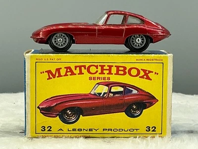 Matchbox Lesney #32B JaguarXKE, 1960,n, COMO NUEVO “ESCASO E4” caja original Foto 1 de 4
