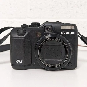 Canon Powershot G12 Digital Compact Camera 5x IS Zoom Lens & 8GB SD Card - Picture 1 of 16