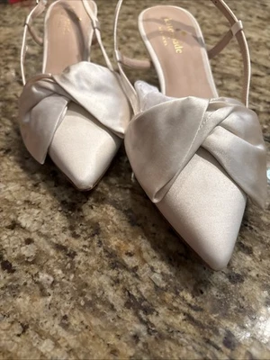 Kate Spade New York Marseille Dress Pumps – Women’s Ivory, Size 8 B, Elegant Bow - Image 1 of 4