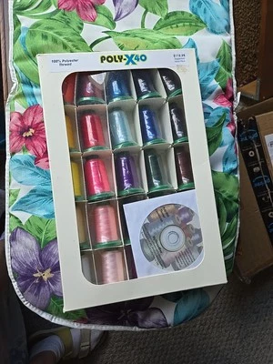 Poly X40 Embroidery Thread Kit, Spools Color-Fast Polyester - Image 1 of 4