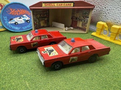 Lote Matchbox Superfast Mercury Fire Chief Rojo #59-E Cruiser De Colección Lesney Años 70 Foto 1 de 4