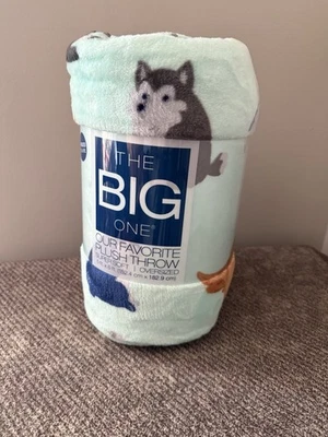 The Big One Kohls Dogs Oversized Plush Throw Blanket 5’ X 6’ NEW - Image 1 of 4