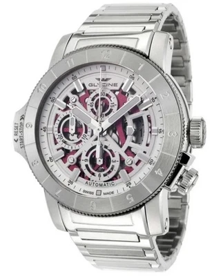 Glycine Airman Airfighter GL0052 Chronograph Automatic Swiss  46 Jewels SS Watch - image 1 of 3