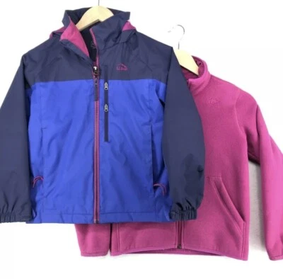 Jaqueta L L Bean 3-1 Adventure Seeker Meninas Grande (14-16) Zíper Completo - Imagem 1 de 4