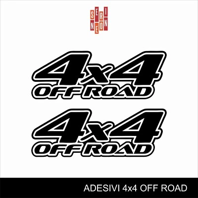 Adesivi laterali cofano sportelli Fuoristrada 4X4 Sticker Off Road 2 pezzi - Imagen 1 de 2