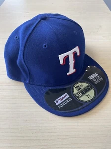 New Era 59Fifty Men's Cap MLB Texas Rangers On Field Royal Blue Fitted Game Hat - Picture 1 of 4