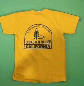 Southern Baptist Convention Katastrophenhilfe Kalifornien gelbes Shirt Medium - Bild 1 von 6