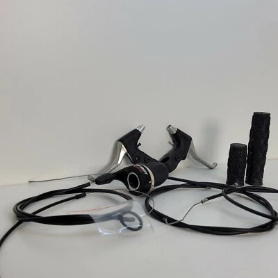 Palancas de freno Gripshift MRX 6 velocidades 204-605 y estrella C con cables 22,2 B1 Foto 1 de 4
