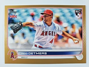 Topps 2022 edición UK #106 Reid Detmers novato (RC) variación dorada/25 - Imagen 1 de 2