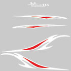Car Stickers Stripes Graphics Vinyl Decals White/Red Waterproof For Truck SUV