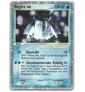 Pokemon 2005 Moderate Play Regice ex Emerald German Holo 98 Card - Picture 1 of 2