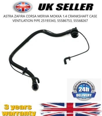ASTRA ZAFIRA CORSA MERIVA MOKKA 1.4 CRANKSHAFT VENTILATION PIPE 25193343 - Image 1 of 4