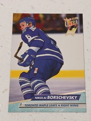Nikolai Borschevsky Toronto Maple Leafs 1992 - 93 Fleer Ultra Rookie Card #418 - Image 1 of 2