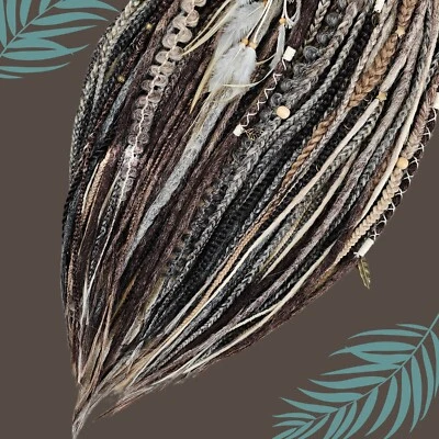 Juego de rastas sintéticas Mix Foto 1 de 2