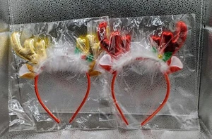 Pack de 2 divertidas diademas festivas de asta con orejas para adultos - Imagen 1 de 5