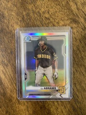 2021 Bowman Chrome CJ Abrams Silver Refractor 248/499 Cn# BCP-227  - Image 1 of 2