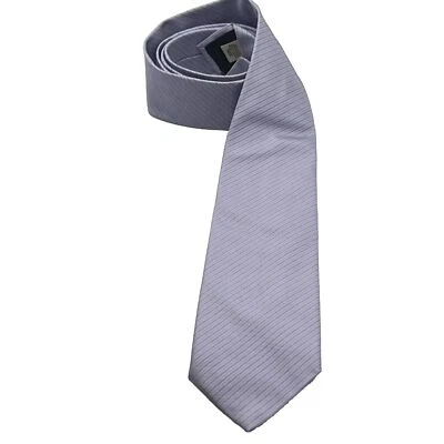 Corbata BURBERRY London 100% Seda Pequeña Pin Rayas Lila.Hecha en Italia Foto 1 de 4