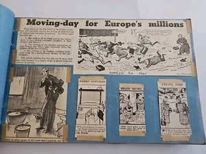Vintage WW2 Wartime Cartoons Mainly From Daily Mail Mar 1945-apr 1945, 90 Pages - Picture 1 of 24